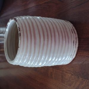 Decorative Rustic Pottery Vase Candle Holder b600